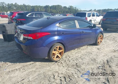 2011 Hyundai Elantra Gls z USA, uszkodzony, nr VIN 5NPDH4AE3BH005386